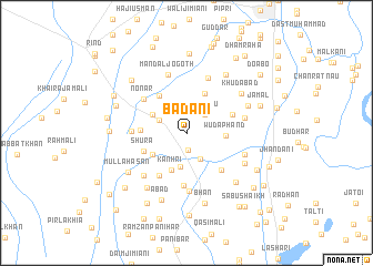 map of Bādāni