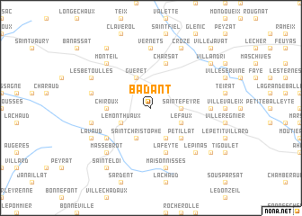 map of Badant