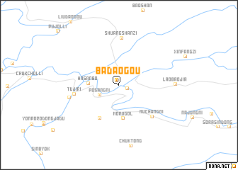 map of Badaogou