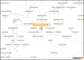 map of Badara Dey