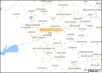 map of Bādarpura