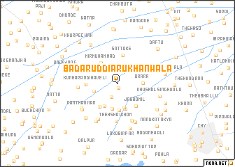 map of Badaruddia Rukhānwāla