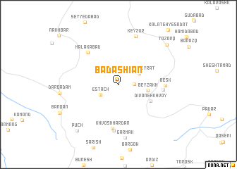 map of Bād Āshīān