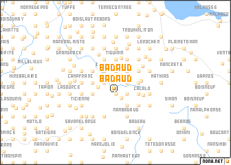 map of Badaud