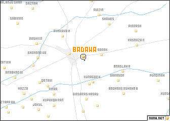 map of Bādāwa