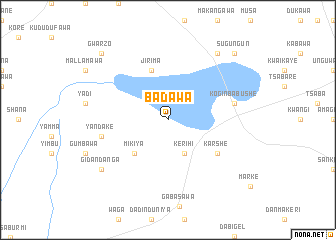 map of Badawa