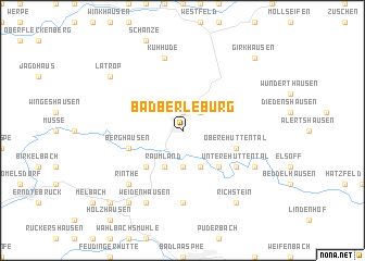 map of Bad Berleburg