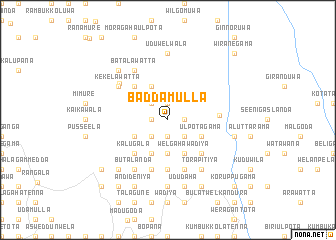 map of Baddamulla