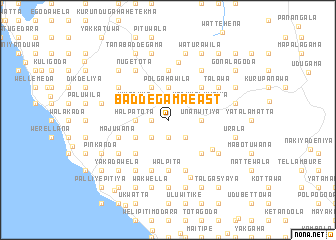 map of Baddegama East