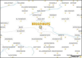 map of Bad Driburg