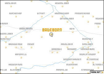 map of Badeborn