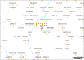 map of Badeggi