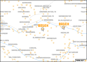 map of Bādeh