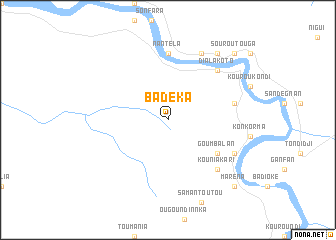 map of Badéka