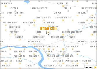 map of Badekow