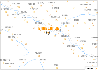 map of Badëlonjë