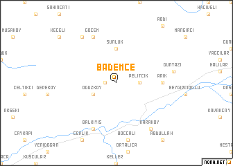 map of Bademce