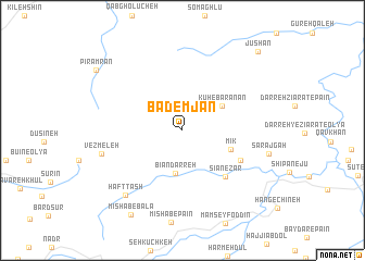 map of Bādemjān