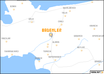 map of Bademler