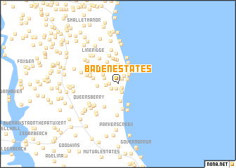 map of Baden Estates