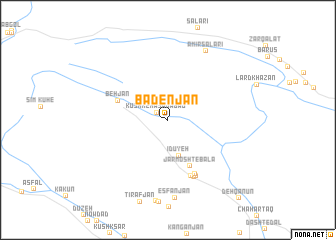 map of Bādenjān