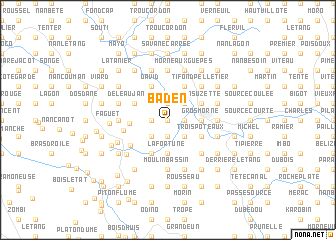 map of Baden