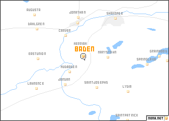 map of Baden