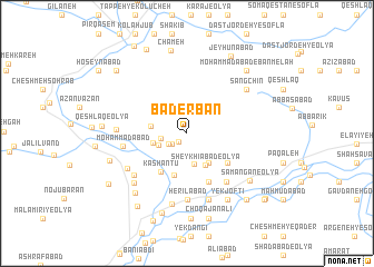 map of Baderbān