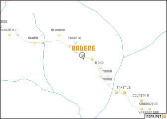 map of Badéré