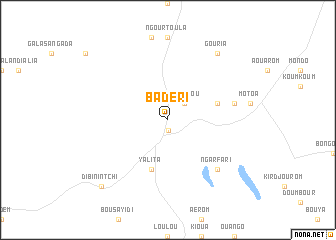 map of Badéri