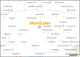 map of Badersleben