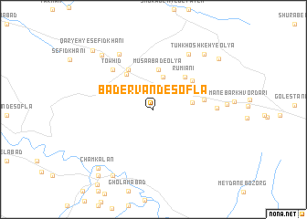 map of Bādervand-e Soflá