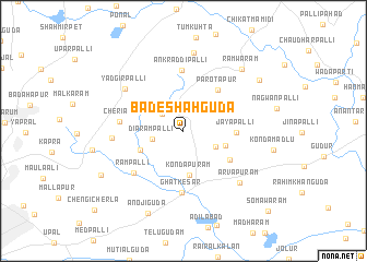 map of Bade Shāhguda