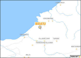 map of Badesi