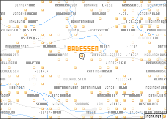 map of Bad Essen