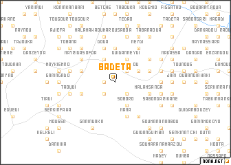 map of Badèta