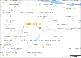 map of Badeteichsiedlung