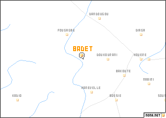map of Badet