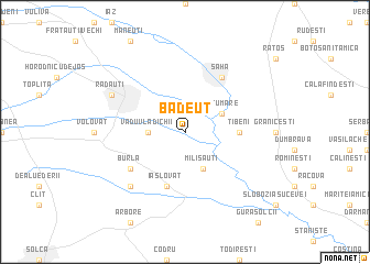map of Bădeuţ