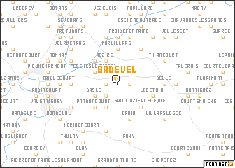 map of Badevel