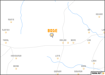 map of Badé