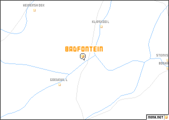 map of Badfontein