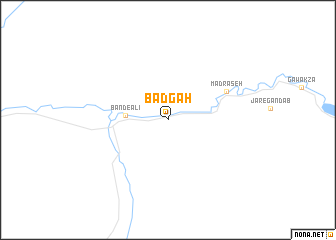 map of Bādgāh