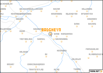 map of Bādgheyn