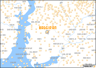 map of Badgirān