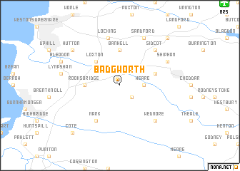 map of Badgworth