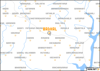 map of Bādhāl