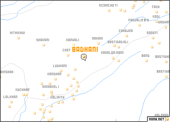 map of Badhāni