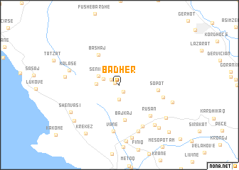 map of Badhër