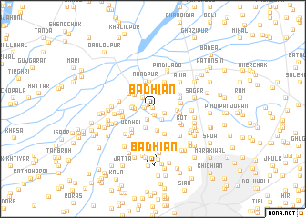 map of Badhiān